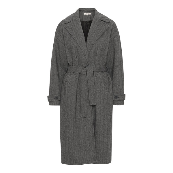 A-View Prisca coat AV1764 Outerwear 085 Grey/Black herringbone