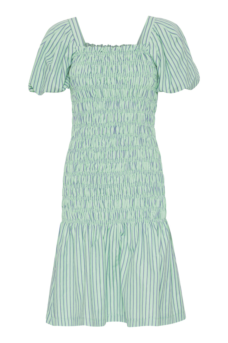 A-View Rikka Stripe midi dress AV3394 Dresses 857 Green