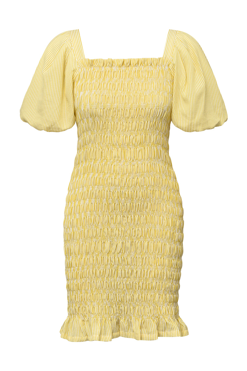 A-View Rikko stripe dress AV3892 Dresses 206 Yellow