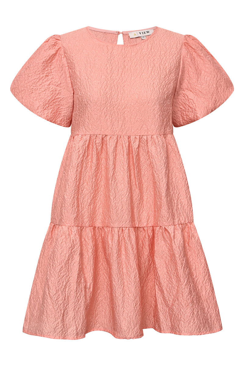 A-View Selina dress AV3822 Dresses Coral orange