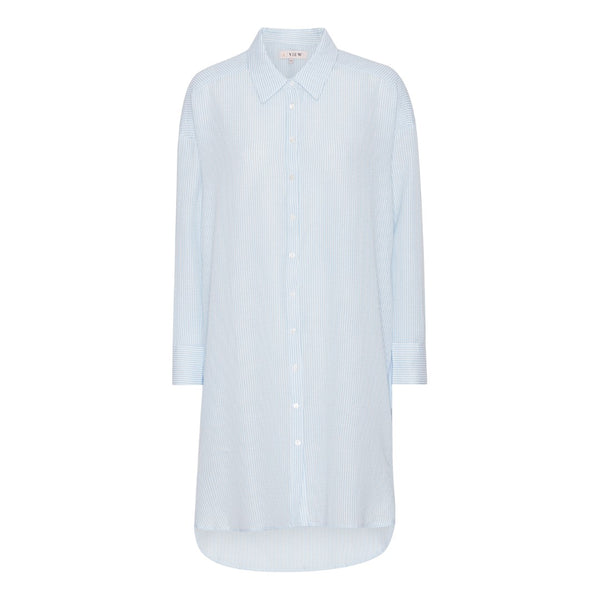 A-View Sonja long shirt AV3889 Shirts 121 Blue/White