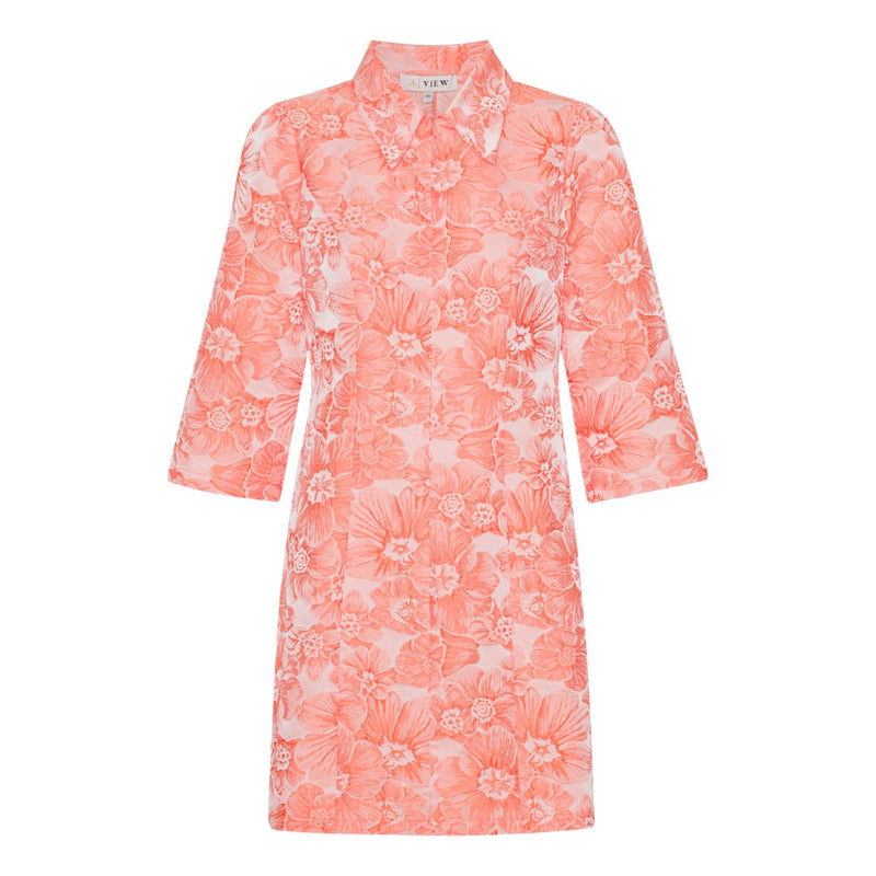 A-View Stinne dress AV3823 Dresses Coral orange