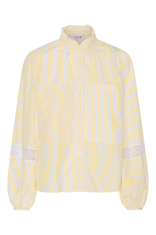 A-View Tiffany shirt stripe AV3451 Shirts 206 Yellow