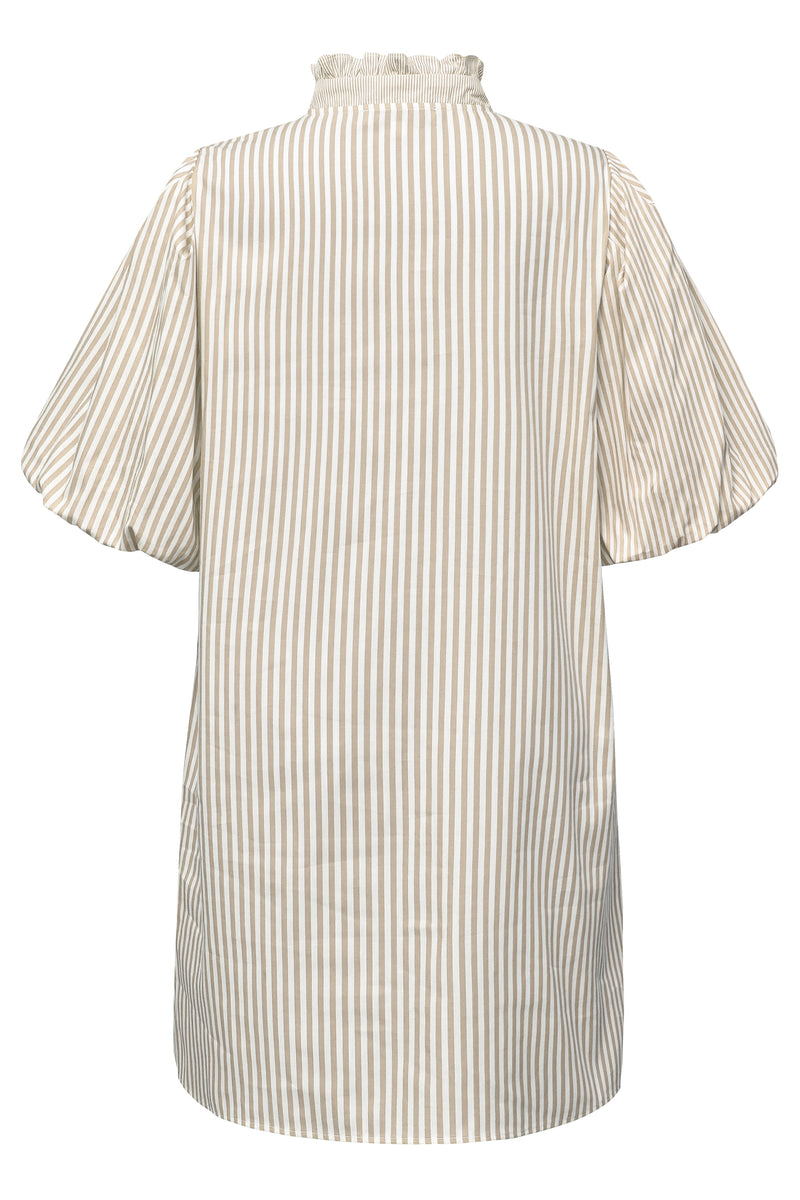 A-View Tiffany stripe dress AV4079 Dresses 004 Sand