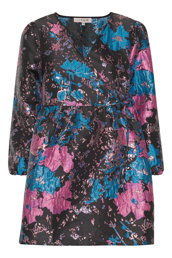 A-View Veli dress AV3703 Dresses Black/pink/blue